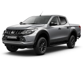 Front and side view of the Mitsubishi L200 which is available for bad credit car lease