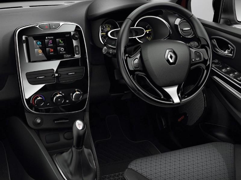 Interior view of the Renault Clio which is available for bad credit car lease