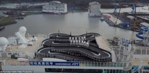 Race track on Norwegian Joy Race track on Norwegian Joy