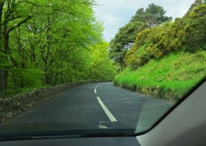 image from a car showing the scene in Ireland image from a car showing the scene in Ireland