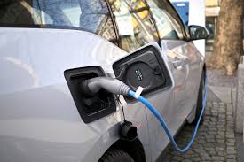 electric car being charged