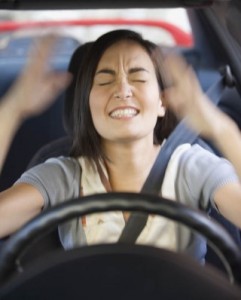 frustrated female driver frustrated female driver