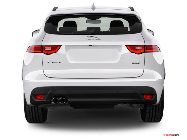 Rear view of the Jaguar F Pace - available for bad credit car lease