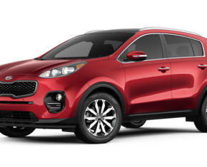 Side view of the Kia Sportage which is available for bad credit car lease