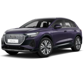 Audi Q4 e-tron front and side view