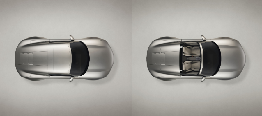 Audi Concept C Aerial View with Top Up and Top Down